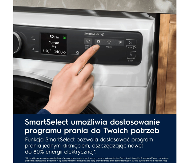 ZESTAW Electrolux Suszarka EW7D585UC+Pralka EW7F5482CP+Łącznik A1WYHSK2 - 1551490 - zdjęcie 25